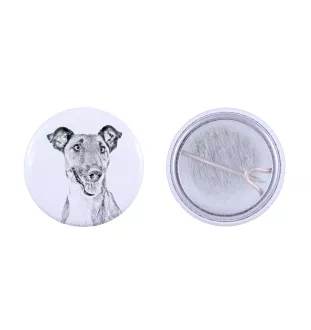 Fox Terrier Smooth - pin with your dog, add your own photo, Art-Dog brand