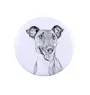 Fox Terrier Smooth - pin with your dog, add your own photo, Art-Dog brand