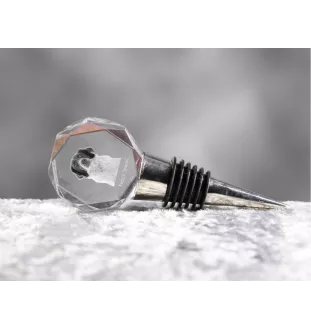 Französischer Spaniel, Epagneul Français - Flaschenverschluss, Weinverschluss aus Kristall mit Foto, personalisiertes Geschenk für Barkeeper der Marke Art-Dog