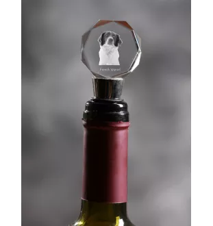 Épagneul français - Bouchon de bouteille, bouchon de vin en cristal avec photo, cadeau personnalisé pour barman par la marque Art-Dog