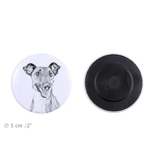Fox Terrier Smooth - magnet with a dog's pupil, exceptionally light, strong magnet, handmade product by the Art-Dog brand