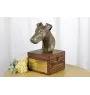 Fox-terrier à poil lisse - urne pour les cendres du chien avec une statuette, petite urne pour chien, urne personnalisée avec le buste du chien de la marque Art-Dog