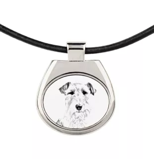 Foksterier szorstkowłosy zawieszka naszyjnik z psem Art-Dog