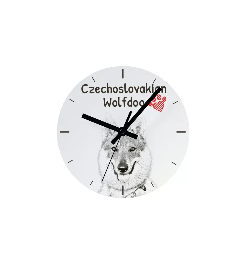 Fox Terrier Drahthaar, Foxterrier - Wanduhr mit Hund, Regal Uhr mit Druck, personalisierte Hausdekoration von Art-Dog.