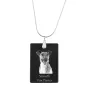 Fox Terrier Smooth - Crystal pendant with dog, silver necklace with photo, personalised pendant by Art-Dog brand