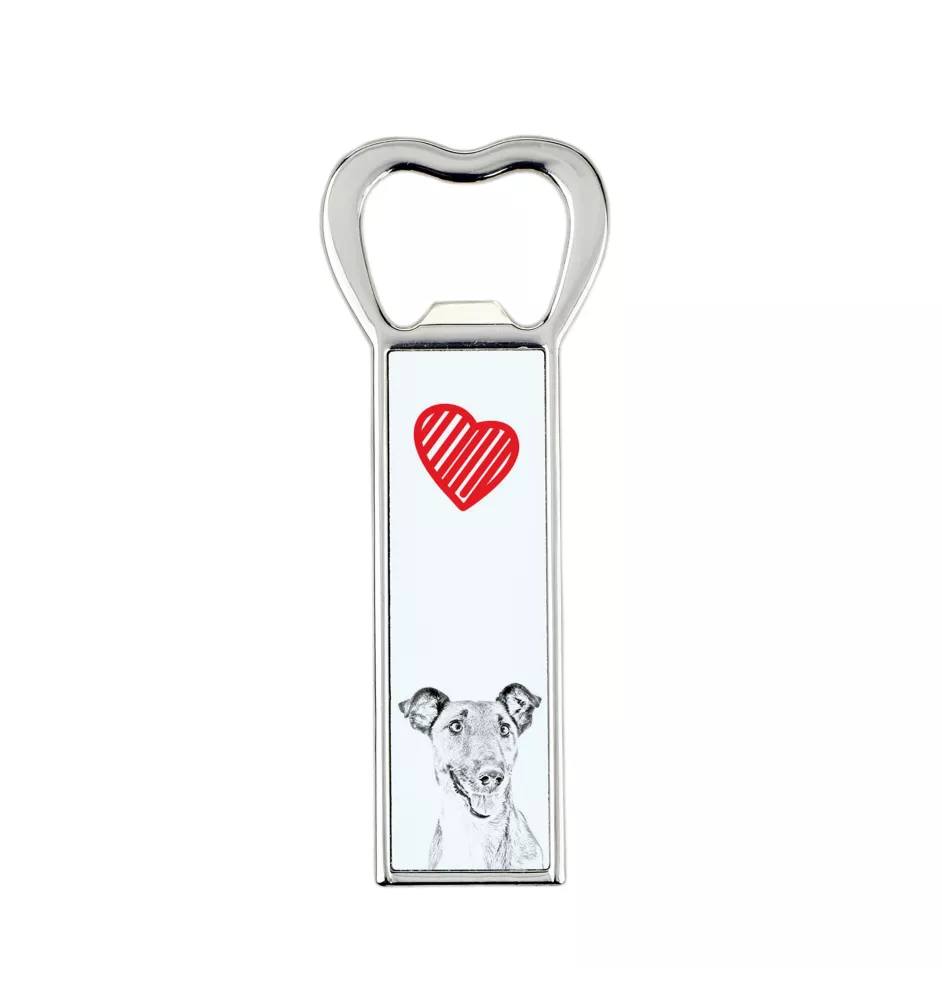 Fox Terrier Glatthaar, Foxterrier - Flaschenöffner mit Hund, personalisierter Flaschenöffner für den Kühlschrank, ein einzigartiges Geschenk für Männer von der Marke Art-Dog