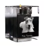 Fox Terrier Drahthaar, Foxterrier - Kerzenhalter mit Hundefoto, Teelichthalter aus Kristall, personalisiertes Geschenk der Marke Art-Dog