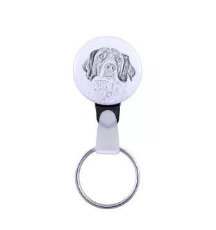 Épagneul français - porte-clés avec l'image d'un chien, pendentif avec la propre graphique de la marque Art-Dog