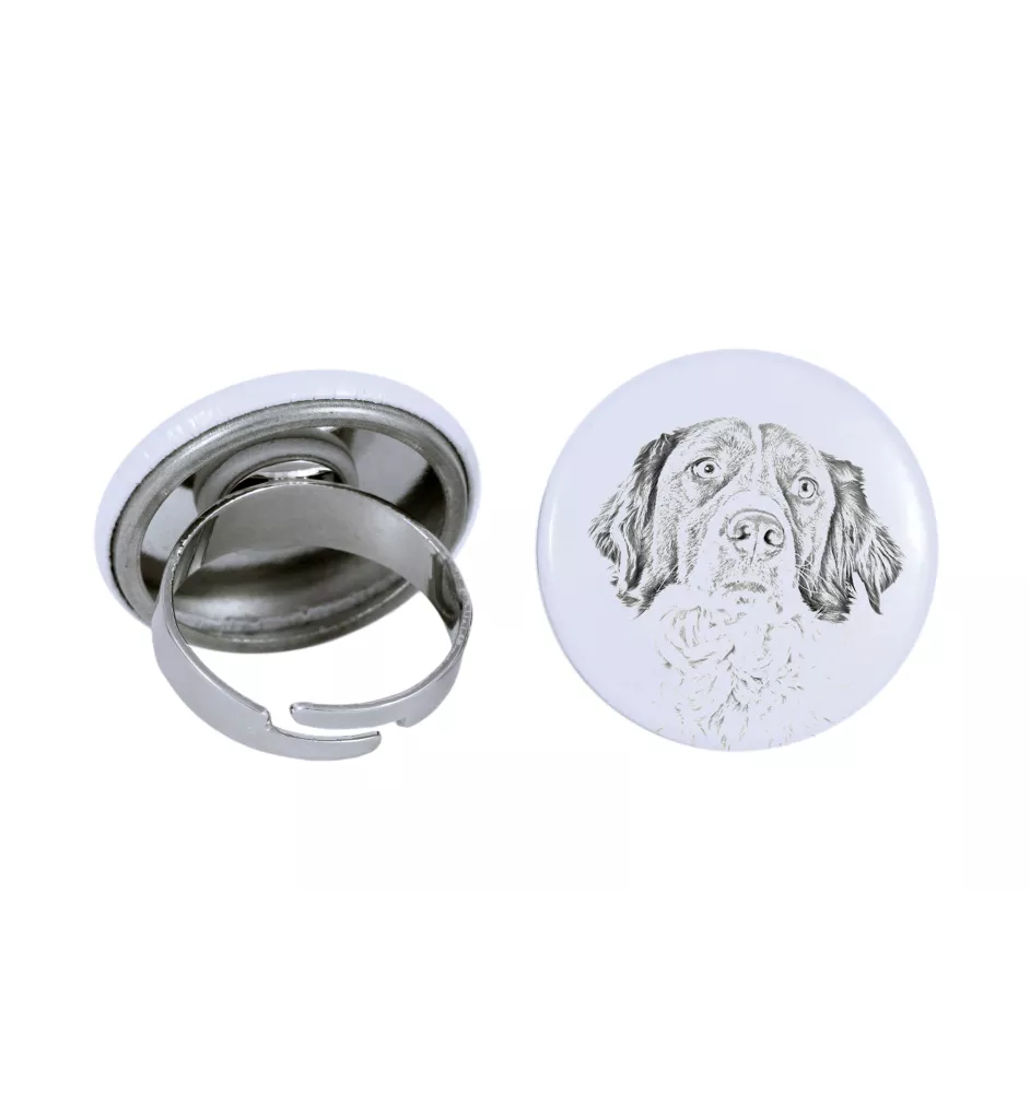 Spaniel francuski pierścionek z psem mały Art-Dog