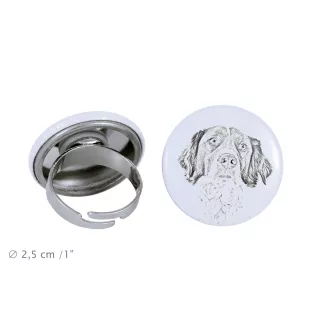 Épagneul français - bijoux pour femmes avec l'image d'un chien, produit fait à la main, possibilité d'ajouter sa propre photo, marque Art-Dog