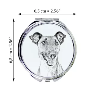 Foksterier krótkowłosy  lusterko ze zdjęciem psa Art-Dog