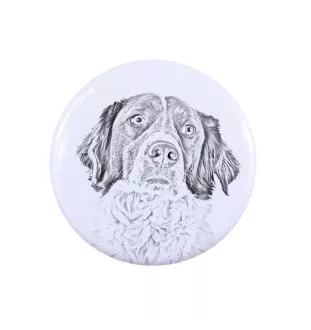 Épagneul français - badge avec votre chien, ajoutez votre propre photo, marque Art-Dog