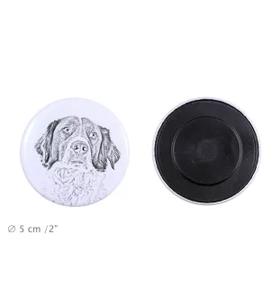 Épagneul français - aimant avec un œil de chien, exceptionnellement léger, aimant puissant, produit fabriqué à la main par la marque Art-Dog