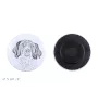 Épagneul français - aimant avec un œil de chien, exceptionnellement léger, aimant puissant, produit fabriqué à la main par la marque Art-Dog