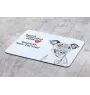 Fox-terrier à poil lisse - tapis de souris personnalisé avec impression, tapis de souris personnalisé avec chien, accessoire unique pour employé de bureau de la marque Art-Dog