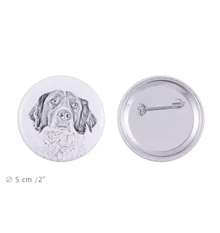 Épagneul français - badge avec votre chien, ajoutez votre propre photo, marque Art-Dog