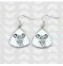 Fox-terrier à poil lisse - boucles d'oreilles avec chien, boucles d'oreilles pendantes avec photo, bijoux personnalisés avec impression de la marque Art-Dog