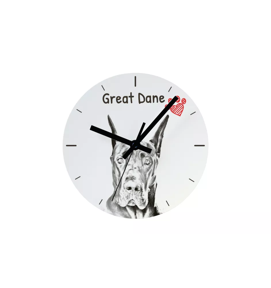 French Spaniel, French Setter, Canadian Setter - wall clock with a dog, shelf clock with a print, personalized home decoration from the Art-Dog brand