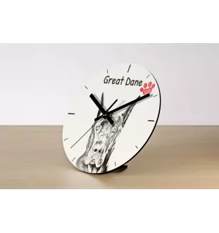 French Spaniel, French Setter, Canadian Setter - wall clock with a dog, shelf clock with a print, personalized home decoration from the Art-Dog brand