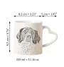 Französischer Spaniel, Epagneul Français - Tasse mit Hund, entzückende Tasse mit herzförmigem Henkel, universelles Geschenk der Marke Art-Dog