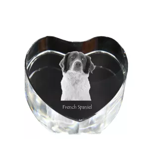 Spaniel francuski serce kryształowe z psem Art-Dog