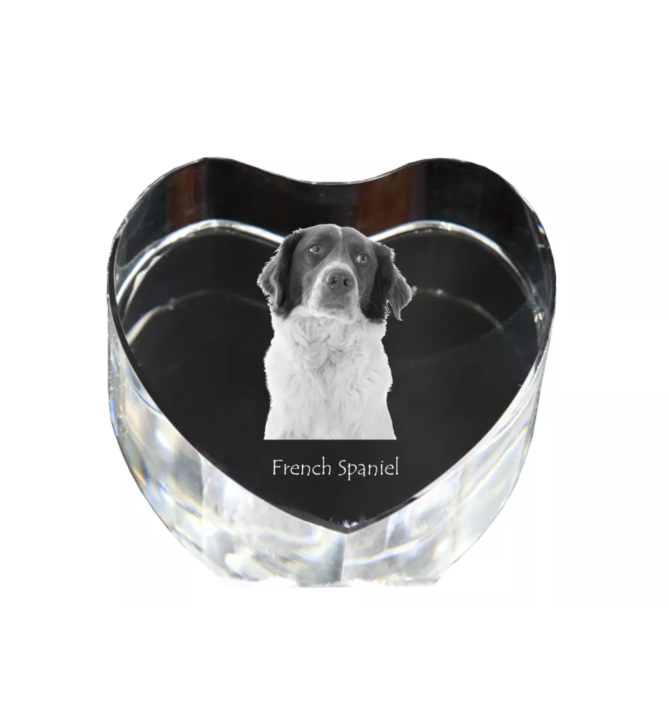 Spaniel francuski serce kryształowe z psem Art-Dog