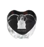 French Spaniel, French Setter, Canadian Setter - a photo of a dog in crystal, crystal heart, unique photo frame from the Art-Dog brand
