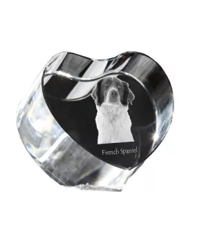 Spaniel francuski serce kryształowe z psem Art-Dog