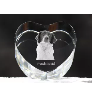 Spaniel francuski serce kryształowe z psem Art-Dog