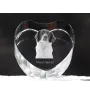 French Spaniel, French Setter, Canadian Setter - a photo of a dog in crystal, crystal heart, unique photo frame from the Art-Dog brand