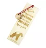 Fox-terrier à poil dur - marque-page pour livre avec chien, marque-page personnalisé, accessoire canin pour les lecteurs de la marque Art-Dog
