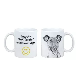 Fox-terrier à poil lisse - tasse avec chien, une tasse joyeuse pour les amoureux des chiens, un cadeau personnalisé de la marque Art-Dog