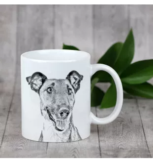 Fox Terrier Glatthaar, Foxterrier - Tasse mit Hund, fröhliche Tasse für Hundeliebhaber, personalisiertes Geschenk der Marke Art-Dog