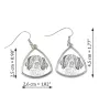 French Spaniel, French Setter, Canadian Setter - dog earrings, hanging earrings with a picture, personalized jewelry with Art-Dog brand print