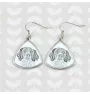 French Spaniel, French Setter, Canadian Setter - dog earrings, hanging earrings with a picture, personalized jewelry with Art-Dog brand print