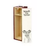 Fox-terrier à poil lisse - boîte à vin avec chien, boîte à alcool avec graphisme, boîte cadeau personnalisée de la marque Art-Dog