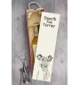 Fox Terrier Glatthaar, Foxterrier - Weinbox mit Hund, Alkoholbox mit Grafik, personalisierte Geschenkbox der Marke Art-Dog