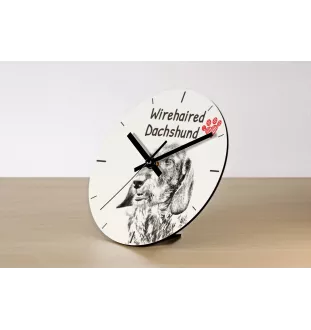 Fox Terrier Glatthaar, Foxterrier - Wanduhr mit Hund, Regal Uhr mit Druck, personalisierte Hausdekoration von Art-Dog.