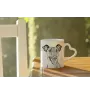 Fox Terrier Glatthaar, Foxterrier - Tasse mit Hund, entzückende Tasse mit herzförmigem Henkel, universelles Geschenk der Marke Art-Dog