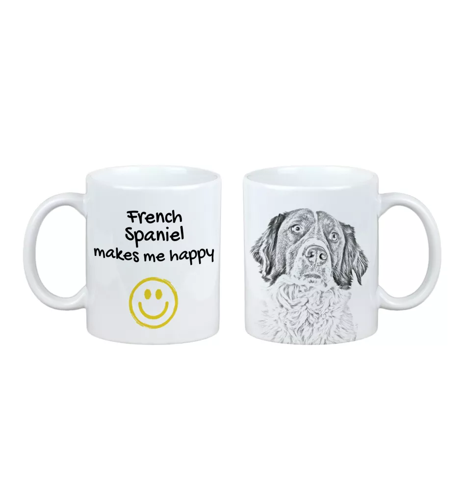 Épagneul français - tasse avec chien, une tasse joyeuse pour les amoureux des chiens, un cadeau personnalisé de la marque Art-Dog