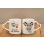 Fox Terrier Smooth - cup with a dog, adorable cup with a heart-shaped handle, universal gift from the Art-Dog brand