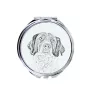 Épagneul français - miroir de poche avec chien, miroir personnalisé pour sac à main, miroir compact avec impression de la marque Art-Dog