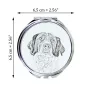 Épagneul français - miroir de poche avec chien, miroir personnalisé pour sac à main, miroir compact avec impression de la marque Art-Dog