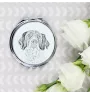 Épagneul français - miroir de poche avec chien, miroir personnalisé pour sac à main, miroir compact avec impression de la marque Art-Dog