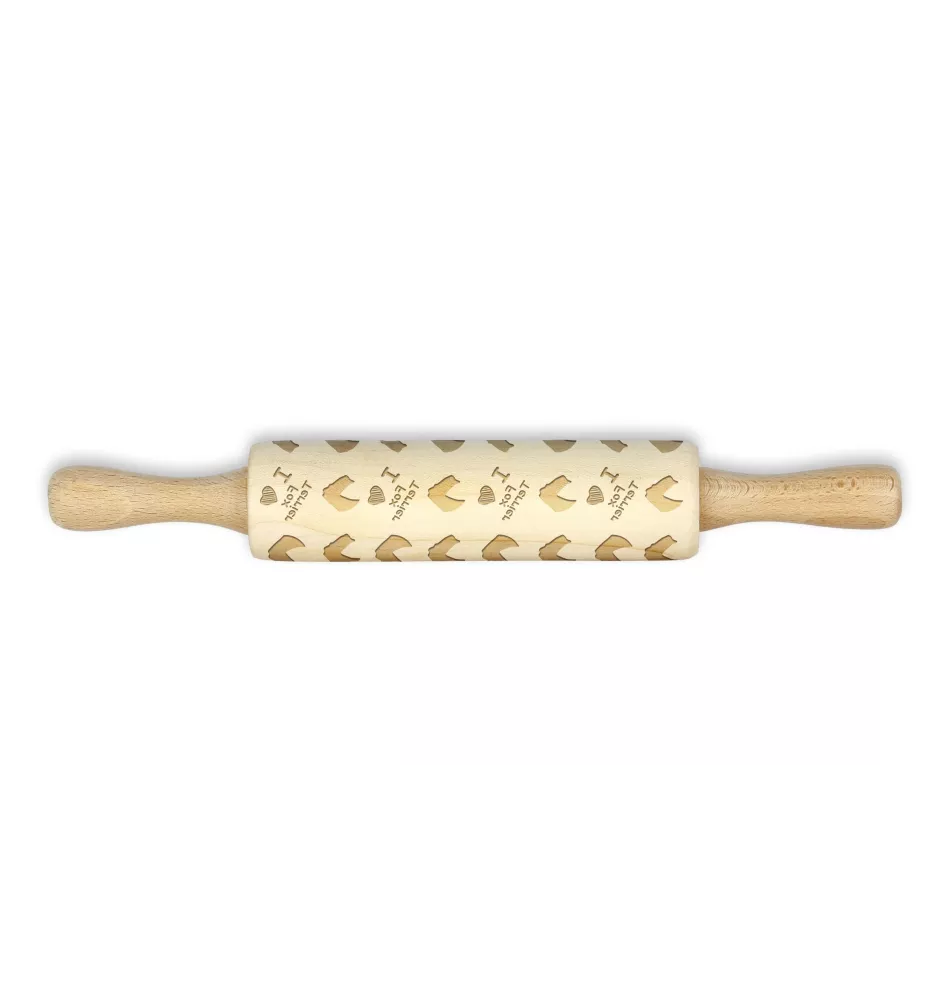 Foksterier szorstkowłosy wałek z głową psa mały Art-Dog