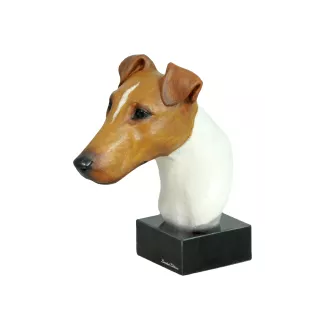Fox-terrier à poil dur - figurine peinte, statue, sculpture, réalisée par l'artiste, marque Art-Dog