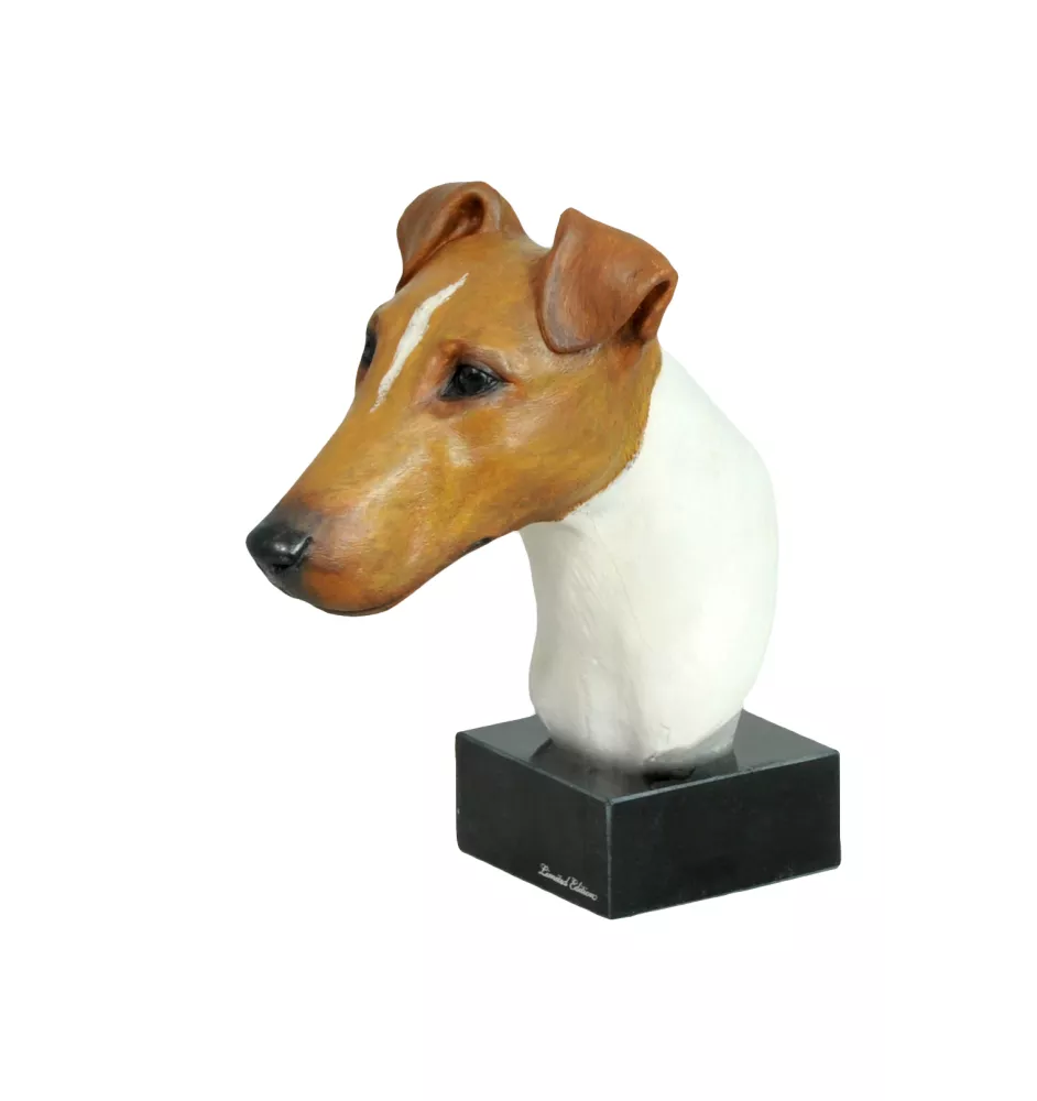 Fox-terrier à poil dur - figurine peinte, statue, sculpture, réalisée par l'artiste, marque Art-Dog