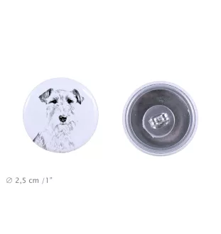 Fox-terrier à poil dur - boucles d'oreilles uniques avec un chien, votre animal de compagnie sur un porte-clés, marque propre Art-Dog