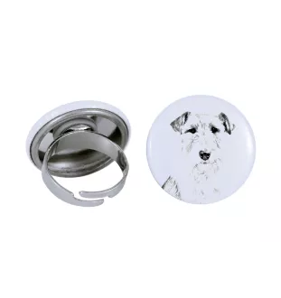 Fox-terrier à poil dur - bijoux pour femmes avec l'image d'un chien, produit fait à la main, possibilité d'ajouter sa propre photo, marque Art-Dog