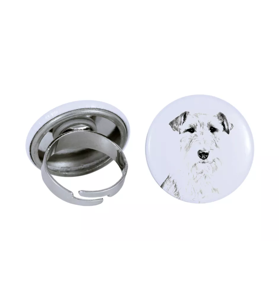 Fox-terrier à poil dur - bijoux pour femmes avec l'image d'un chien, produit fait à la main, possibilité d'ajouter sa propre photo, marque Art-Dog